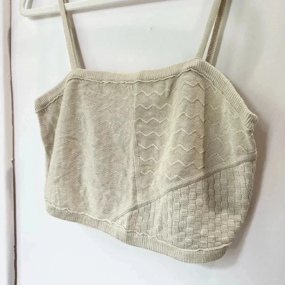 New Free People Anita Set Two Piece Sweater Set Knit Wide Leg Pants Crop Top - Picture 7 of 17